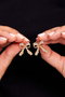 Heliophilia Silver Pendientes de Metal Dorados